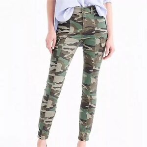J.Crew Vintage Straight Cargo Pant In Camo- NWT- Faded Vine Green- Size 31 Tall